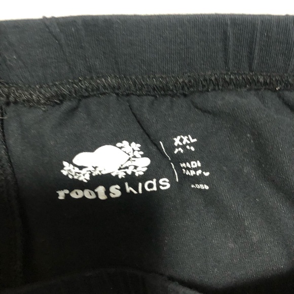 Roots Kids XXL Girls Black Leggings - Picture 4 of 5